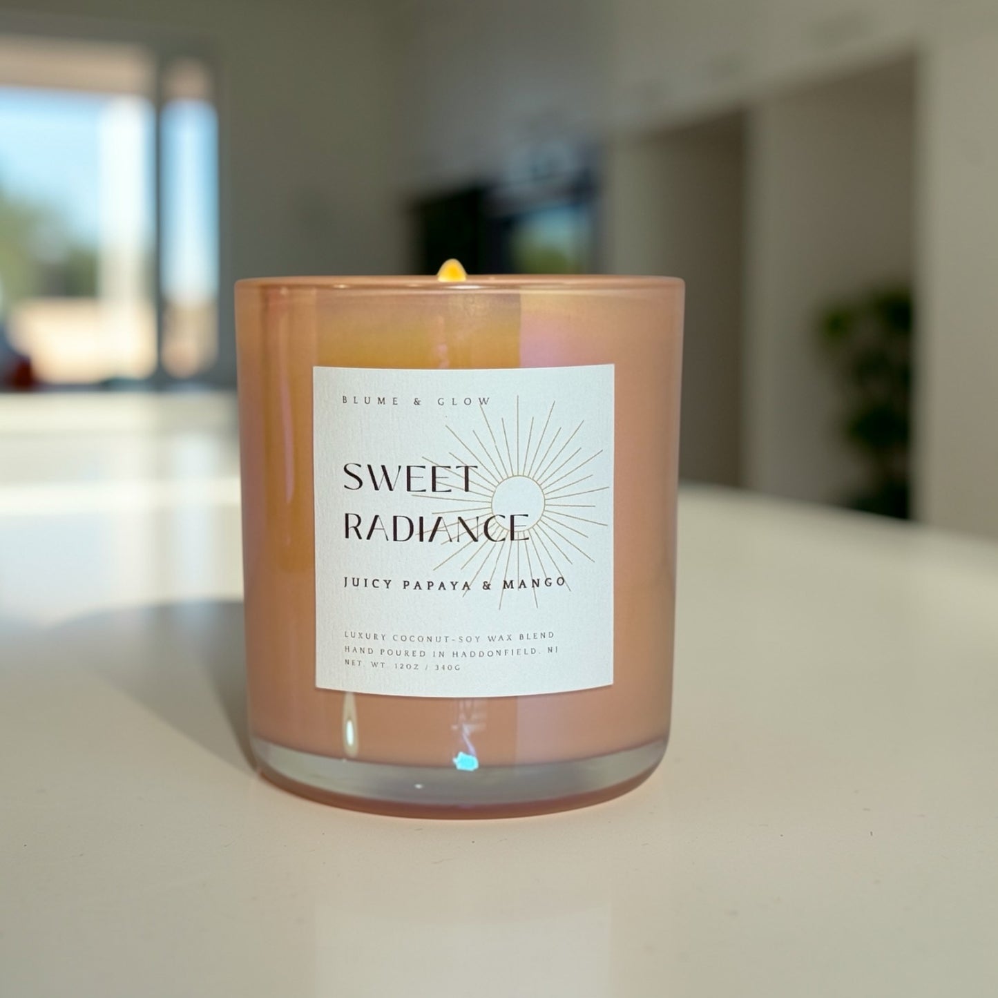 Sweet Radiance Candle | Tropical Mango & Papaya Scent