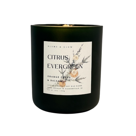 Citrus Evergreen woodwn wick
