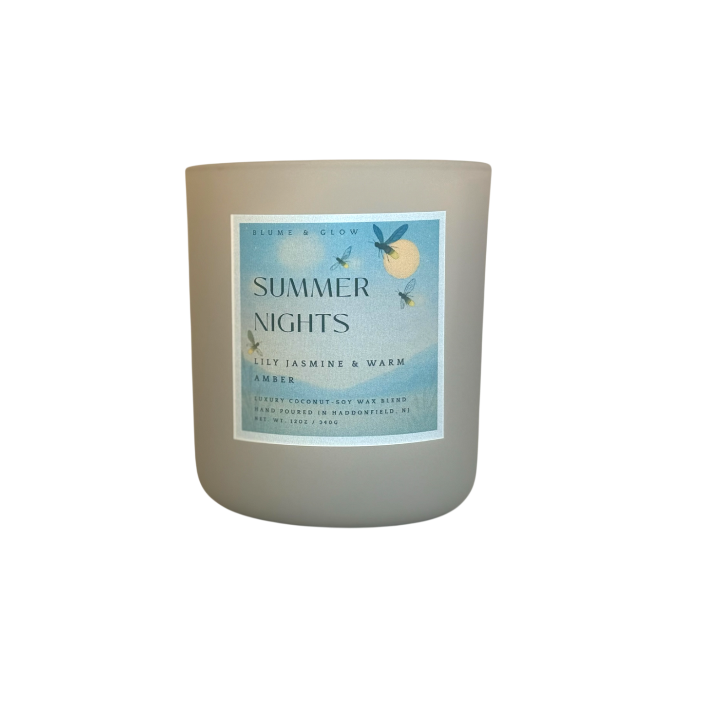 Summer Nights Candle | Soft Floral Amber & Vanilla Scent