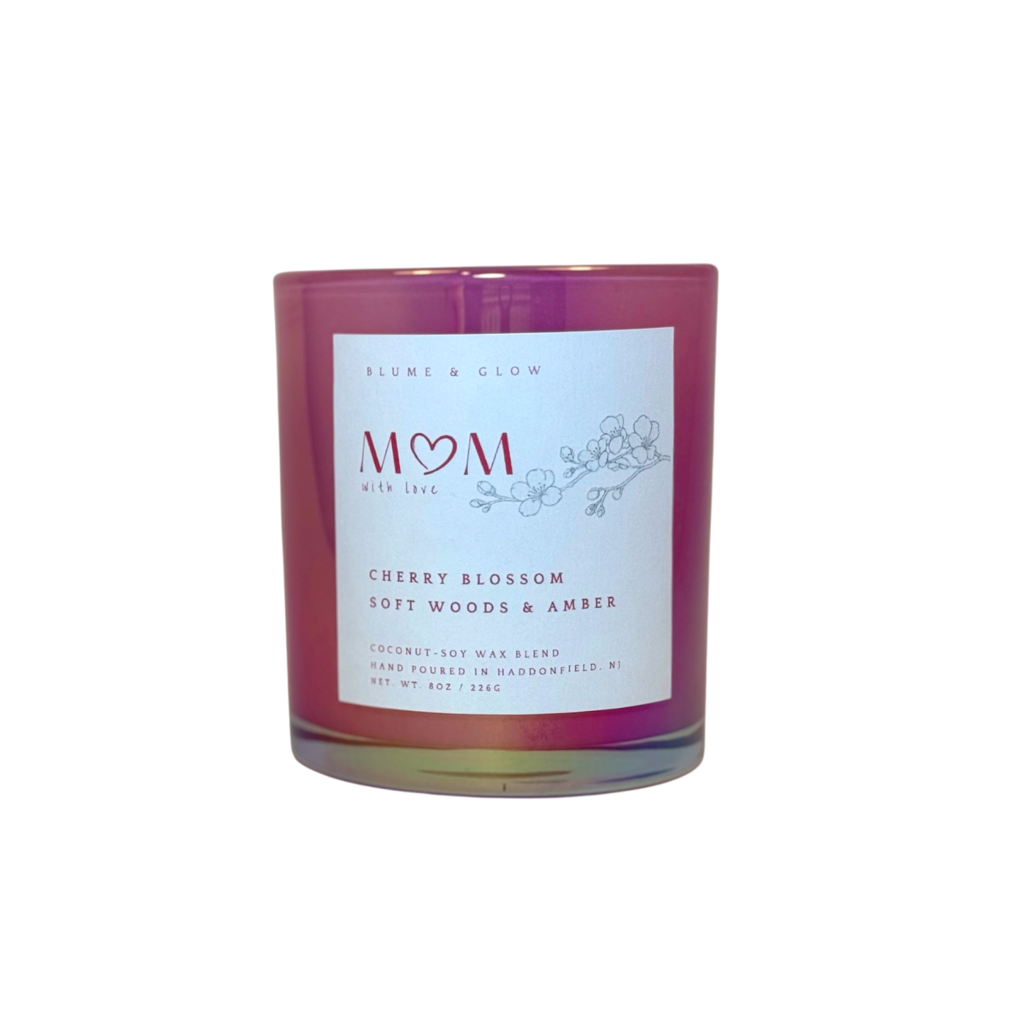 Mom Candle | Cherry Blossom, Soft Woods & Amber Scent