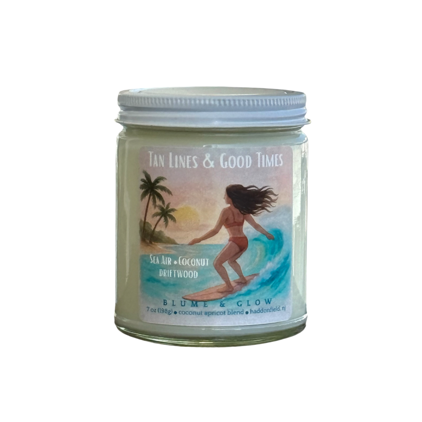 Tan Lines & Good Times Candle | Sea Air  & Coconut Candle