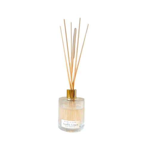 Sunlit Linen Reed Diffuser | Fresh Linen & Eucalyptus