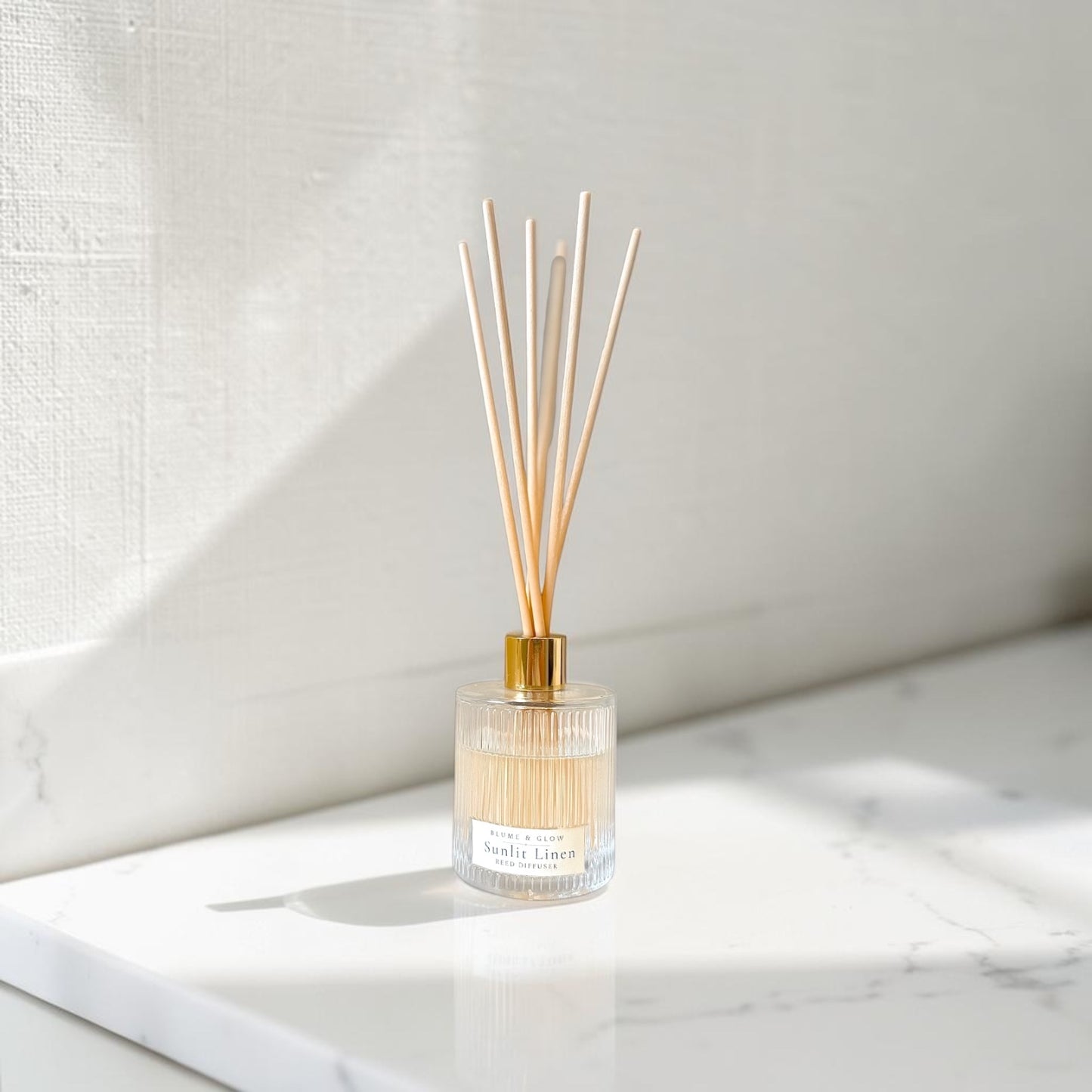 Sunlit Linen Reed Diffuser | Fresh Linen & Eucalyptus
