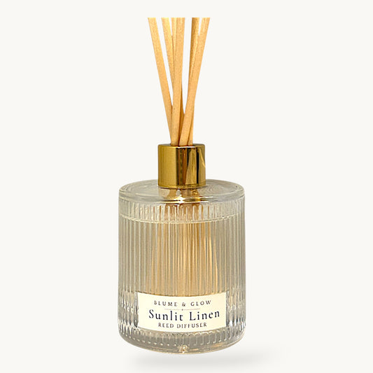 Sunlit Linen Reed Diffuser | Fresh Linen & Eucalyptus