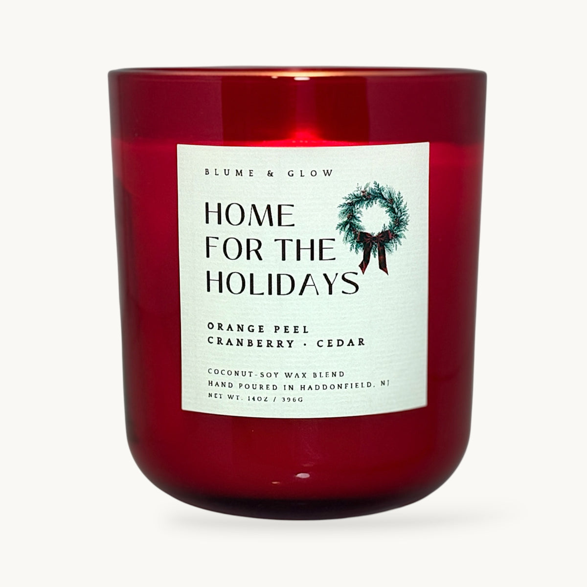 Home for the Holidays Candle | Orange Peel, Cranberry & Cedar