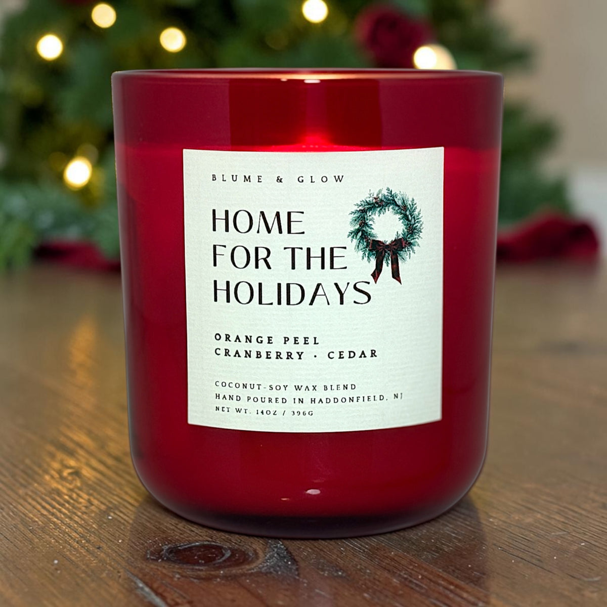Home for the Holidays Candle | Orange Peel, Cranberry & Cedar