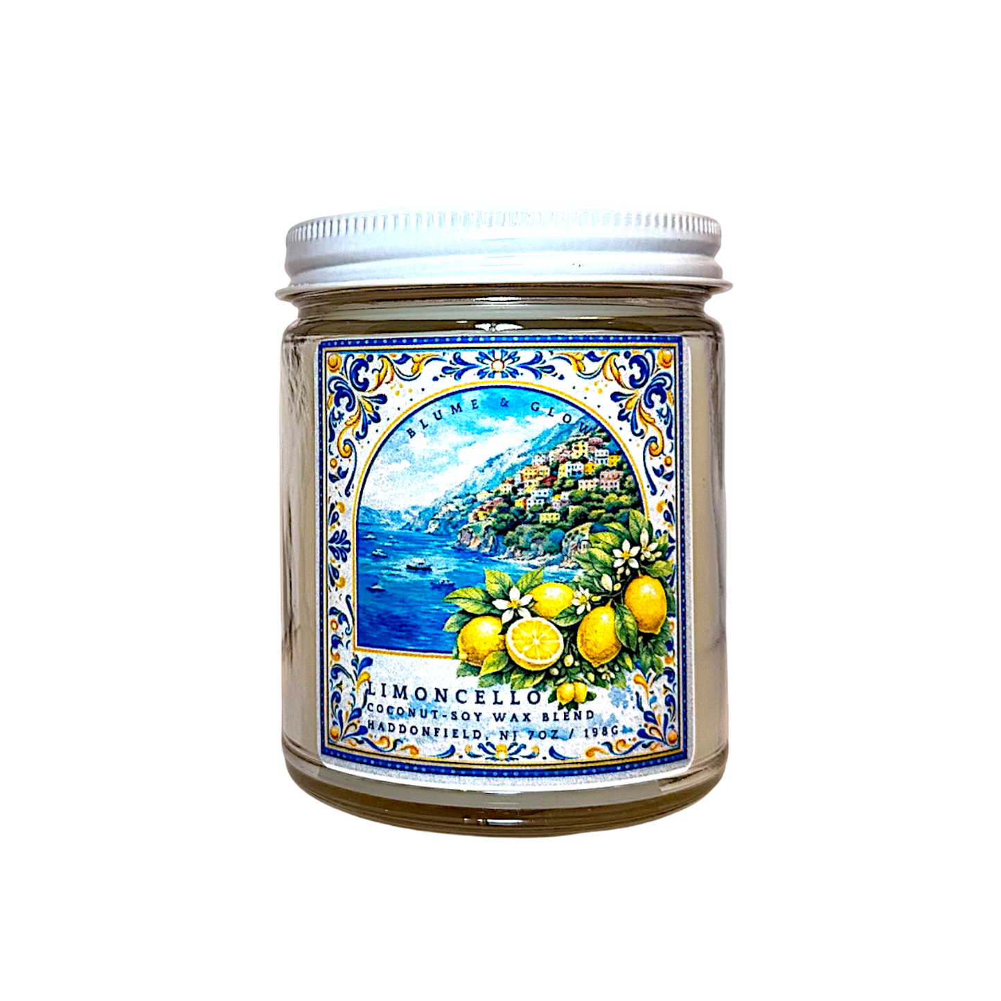 Limoncellow candle by Blume & Glow Mediterranean inspired 