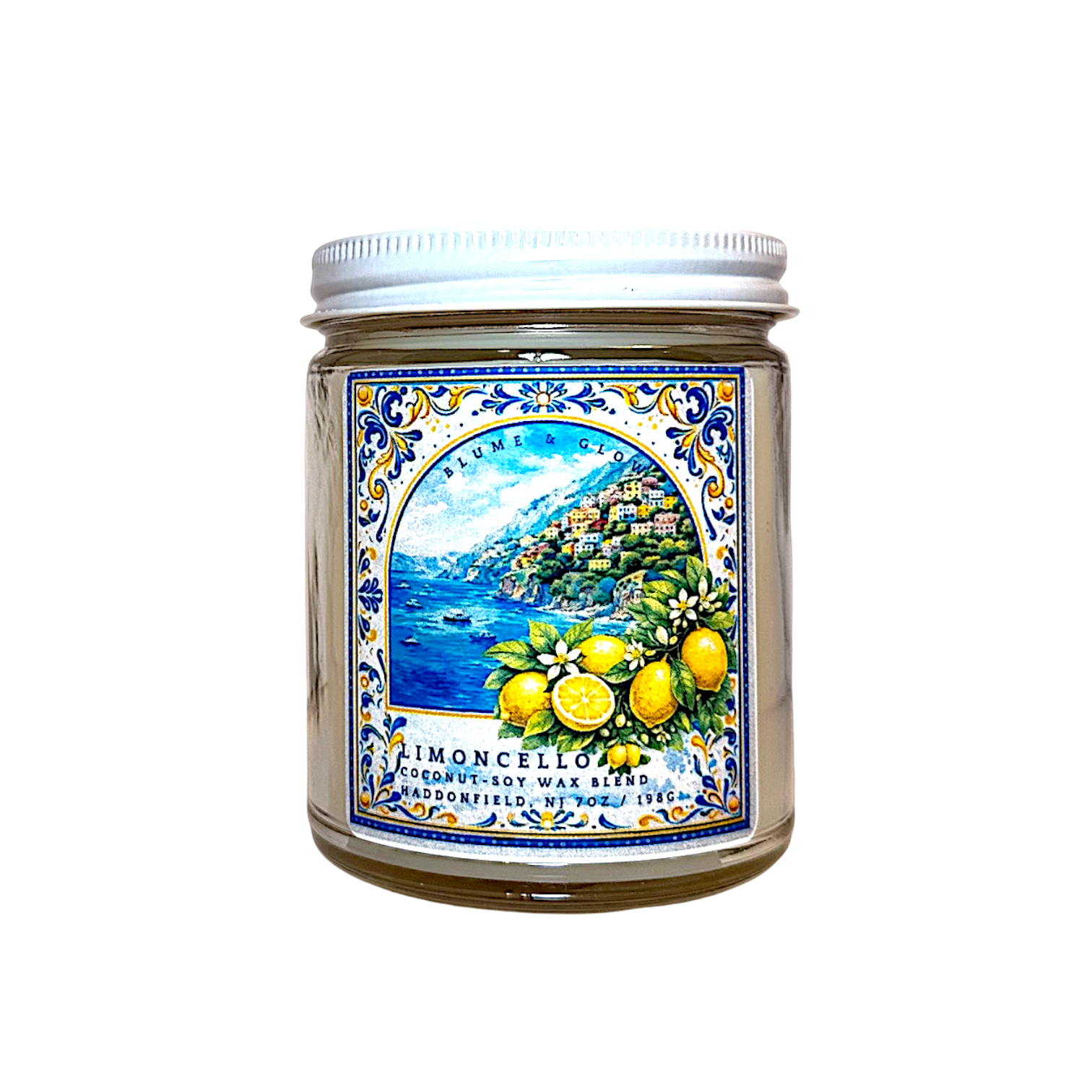 Limoncellow candle by Blume & Glow Mediterranean inspired 
