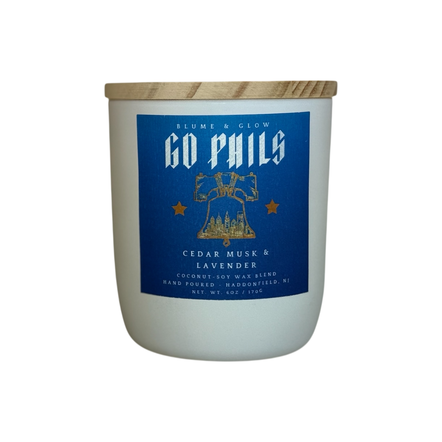 Phillies baseball candle gift