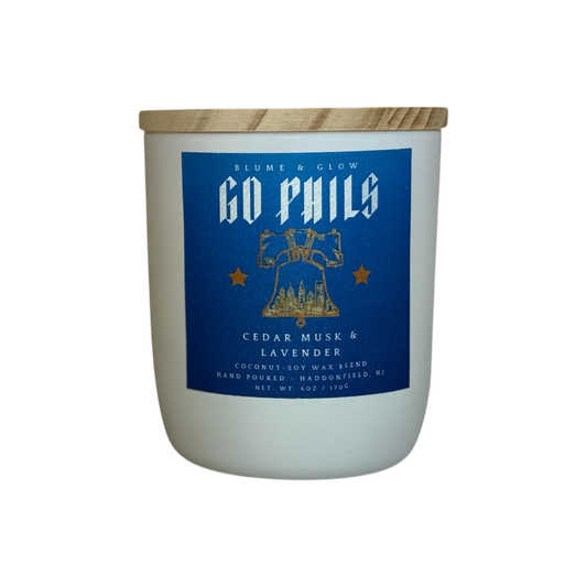 Phillies baseball candle gift