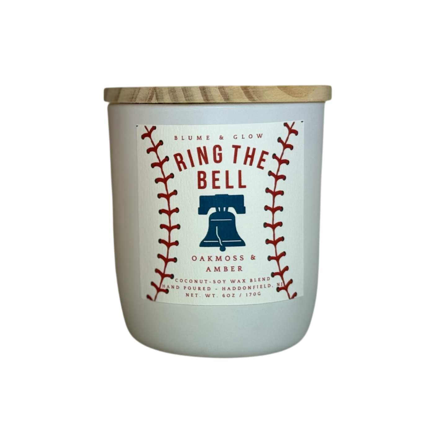 Phillies Ring the Bell wooden wick candle