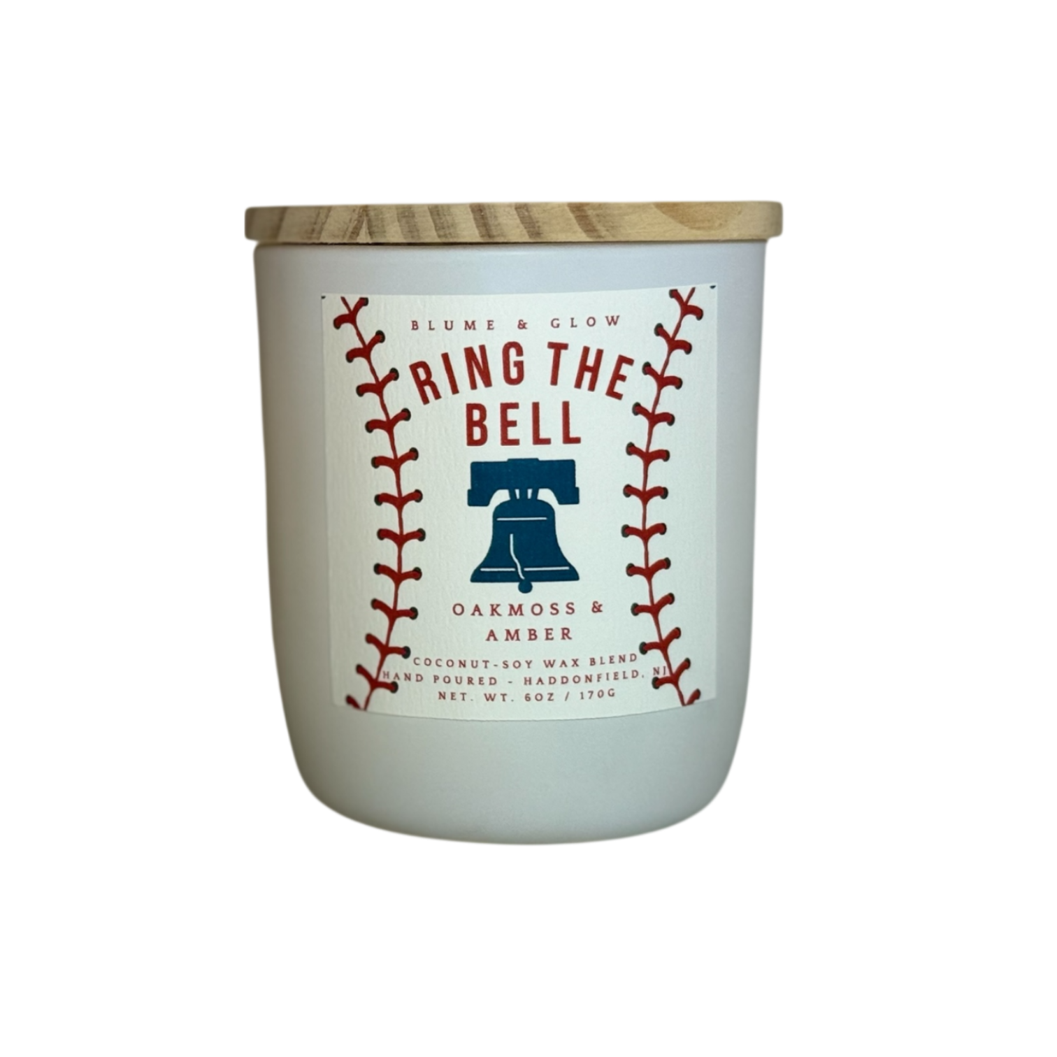 Phillies Ring the Bell wooden wick candle